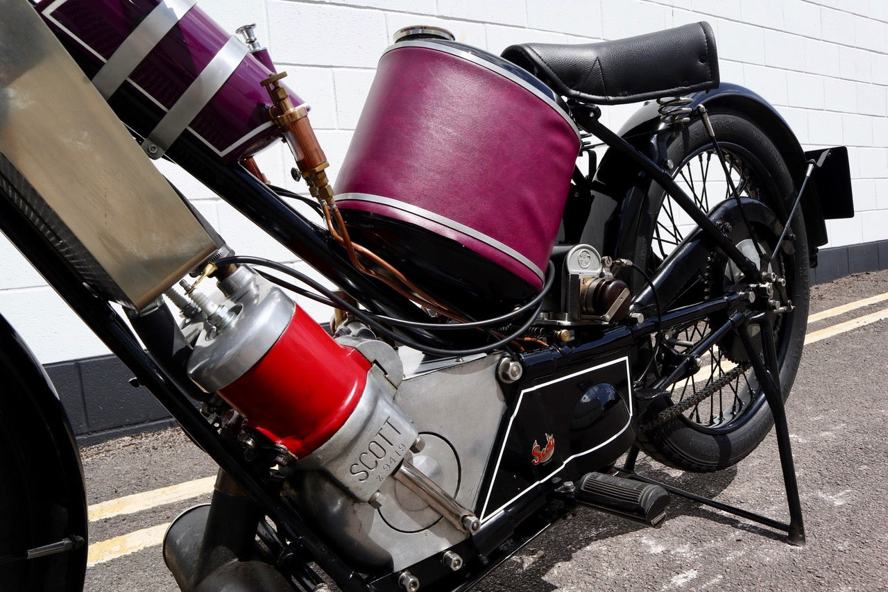 antique bicycle engine uk scotts 1927 Vintage Scott Super Squirrel 600cc – We Sell Classic Bikes